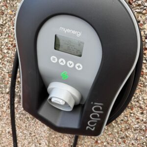 EV charger installation and electric vehicle charging equipment.